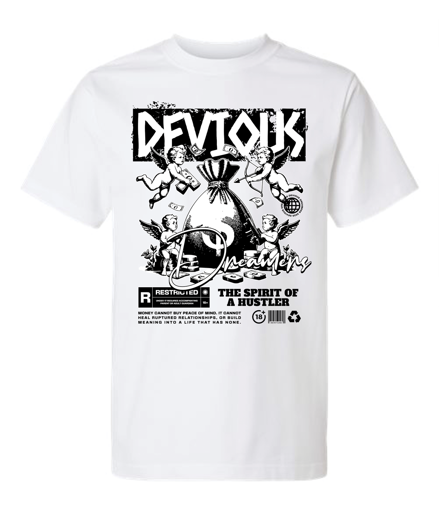 Devious Dreamers "Spirit of a Hustler" Graphic Tee