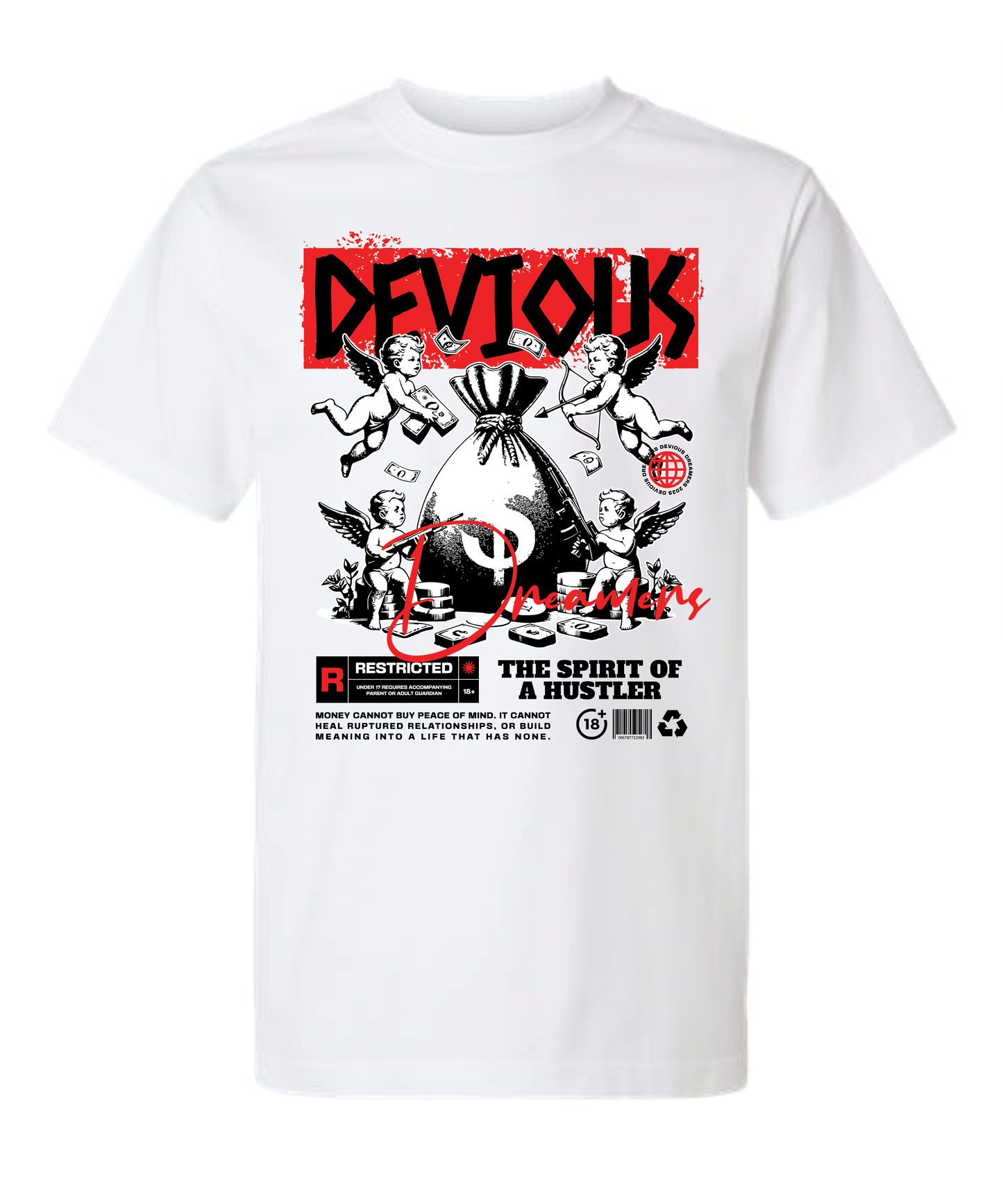 Devious Dreamers "Spirit of a Hustler" Graphic Tee
