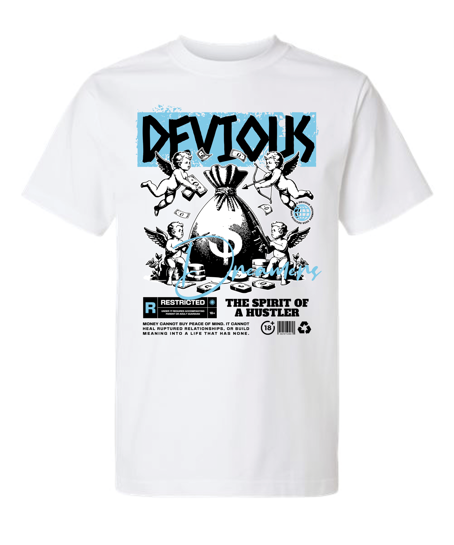 Devious Dreamers "Spirit of a Hustler" Graphic Tee